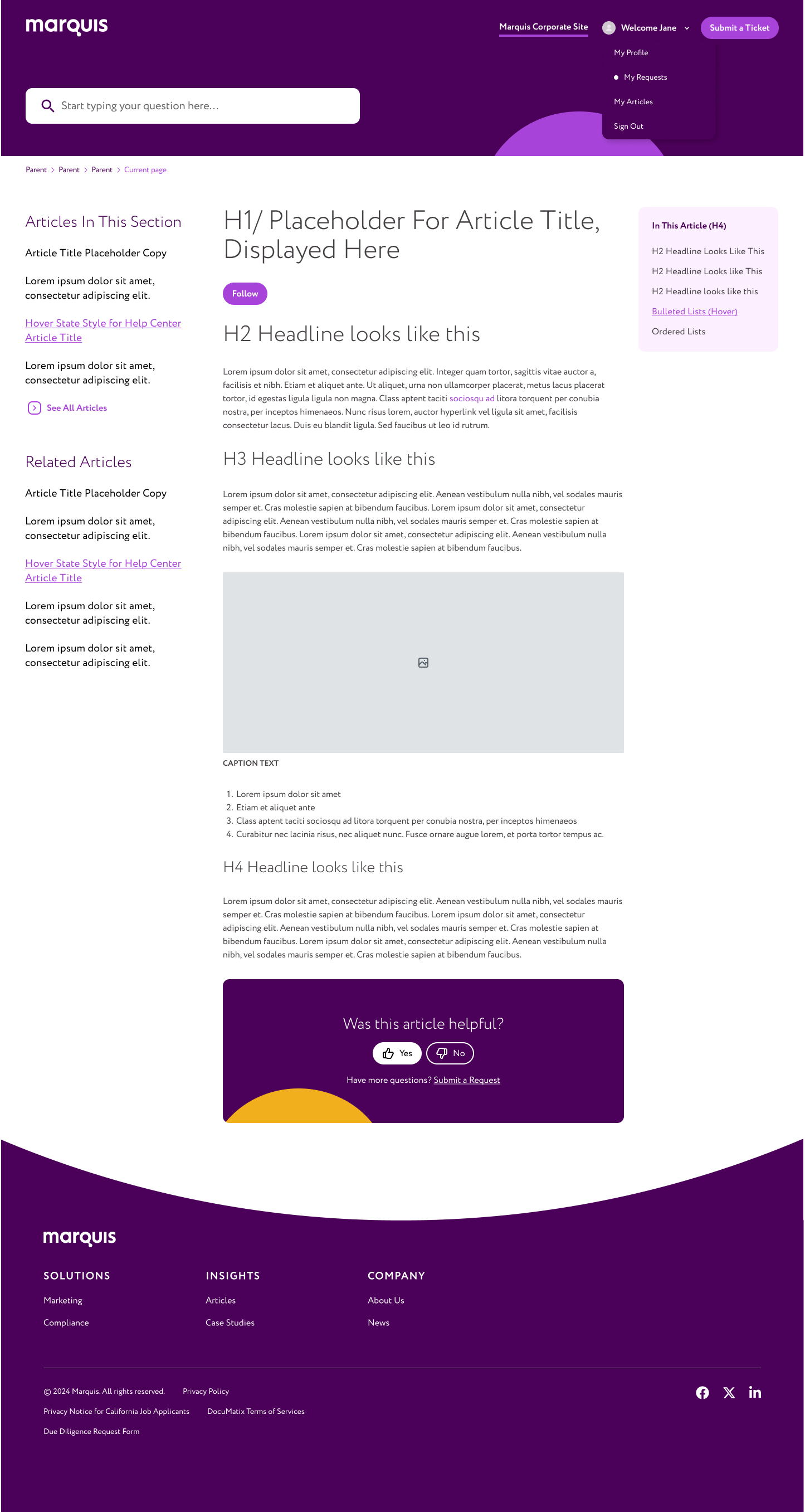 Marquis Article Page